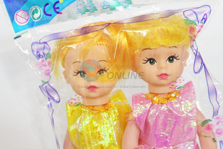 2pcs 9 Cun Little Girls Dolls Set