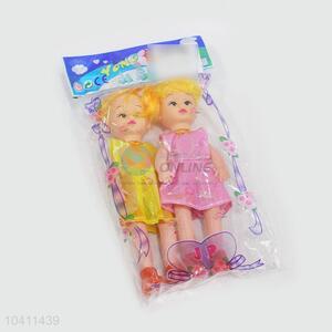 2pcs 9 Cun Little Girls Dolls Set