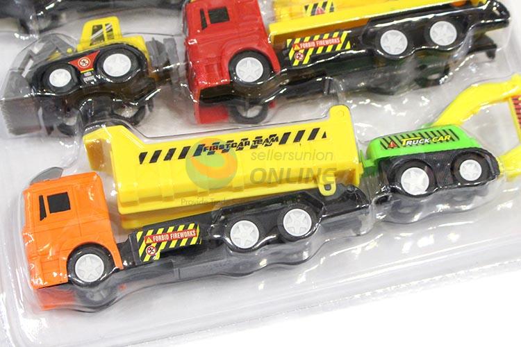 New Arrival 6pcs Pull-back Engineering Trucks for Sale