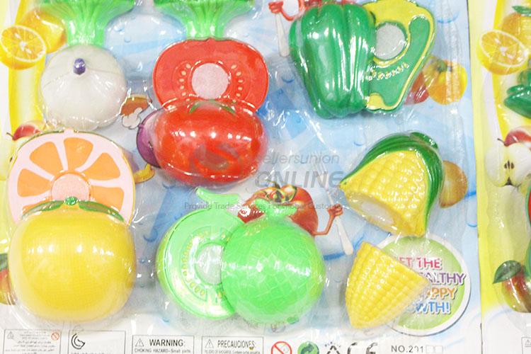 Cheap Price Preschool Kids Fruits and Vegetables Kitchen Pretend Play Set