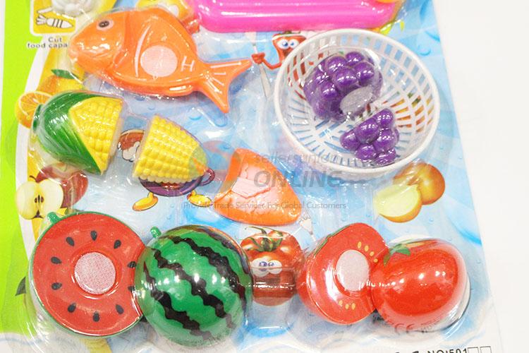 Latest Design Artificial Plastic Fruits and Vegetables Pretend Cutting Playing Games