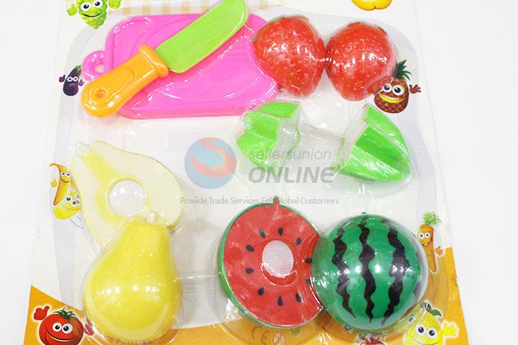 Artificial Plastic Fruits and Vegetables Pretend Cutting Playing Games for Promotion