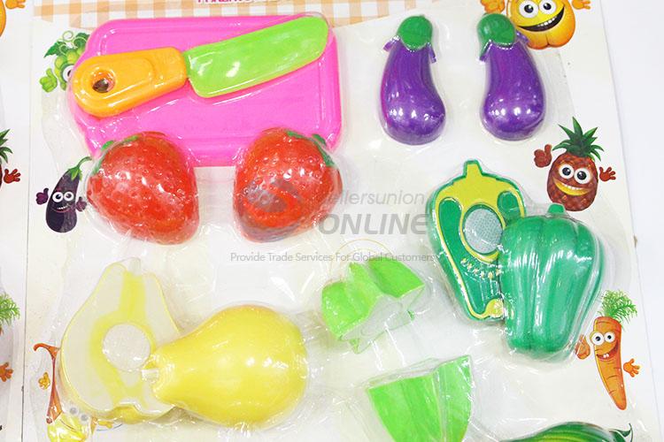 New Arrival Preschool Kids Fruits and Vegetables Kitchen Pretend Play Set