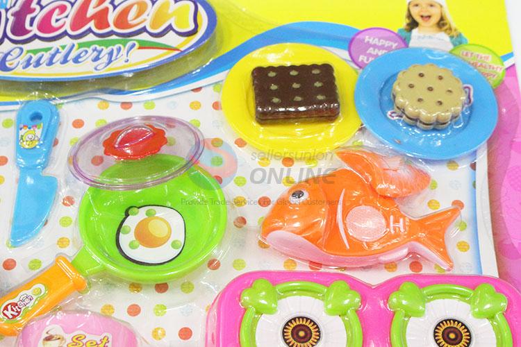 New Products Educational Toys Kid Pretend Game Plastic Kitchen Cutlery