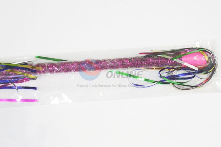 New Arrival Tinsel Baton Cheerleader Plastic Baton