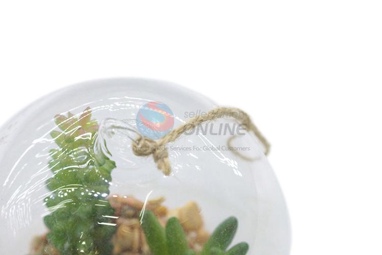 Good quality top sale artificial plant in glass ball