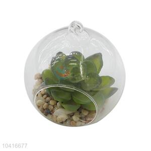 High quality promotional artificial plant in glass ball