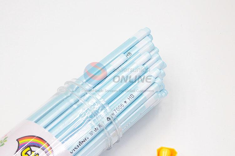 36Pcs/Lot Barreled Pencil Environmental Art Sketch Cartoon Students HB Pencil