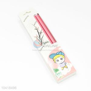 Nice Design Pink Color HB Writing Pencils For Girl