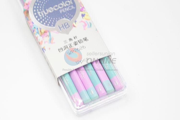 Portable Cute Pink And Blue HB Pencils For Kids