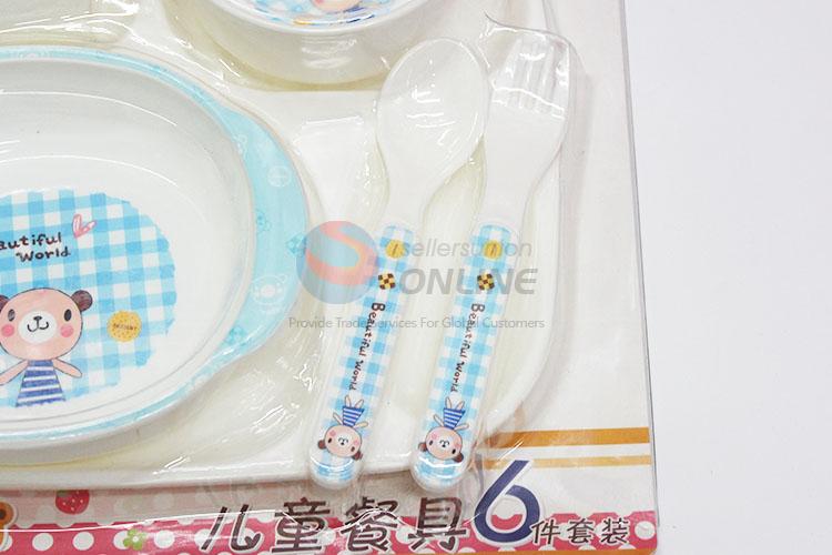 New Arrival 6Pcs/Set Eco-friendly Cutlery Set Kitchen Children Dinner Tools