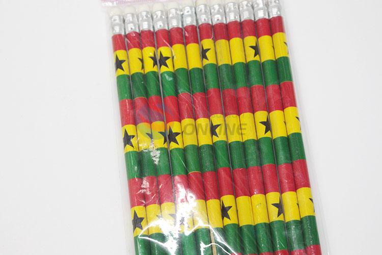 Fashion Pattern Wholesale HB Pencil 12Pcs