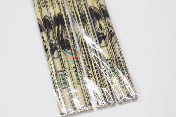 Dollar Pattern Wholesale HB Pencil 12Pcs