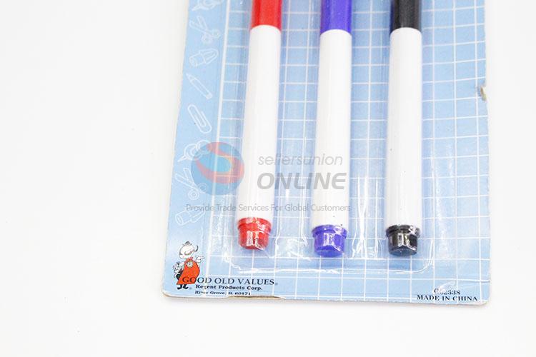 3Pcs White Board Markers with Eraser