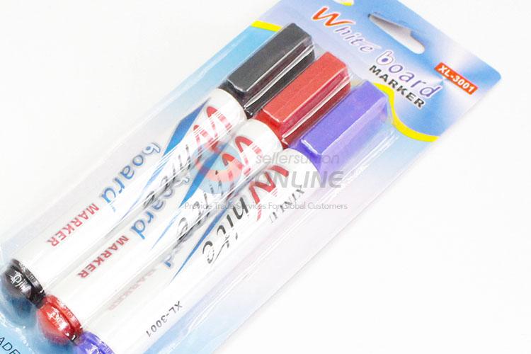 3Pcs White Board Marker Pens for Office