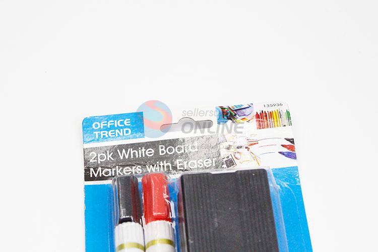 High Quality White Board Marker Pen with Eraser