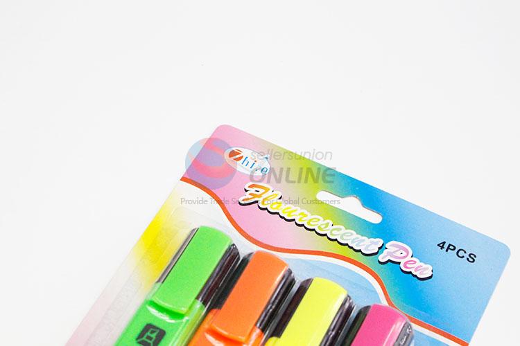 4Pcs Non-toxic Highlighter Pen Set