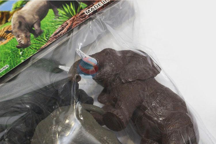 Factory Excellent 4pcs Forest Wild Plastic Toy Animal for Decoration