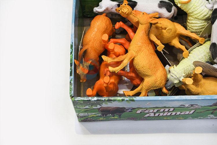 Top Sale Animal Model Toys 12 pcs Simulation Animal Set