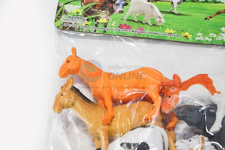 Recent Design 8 pcs Plastic Farm Animal Toy  Kids Toys Gifts