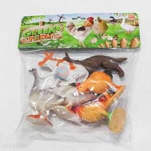 Promotional Wholesale 6 pcs Poultry Toys Plastic Toy for Kids