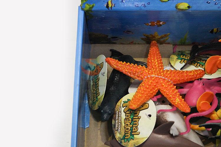 Best Sale 12 pcs Sea Animal Plastic Toy for Kids