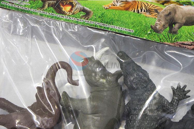 China Factory 4pcs Forest Wild Plastic Toy Animal for Decoration