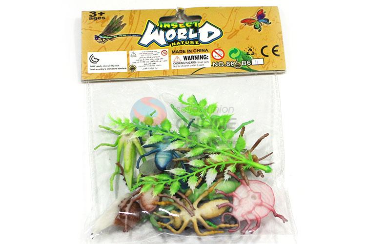 Custom 10 Pieces Simulation Insect Series Animal Model Toy Set