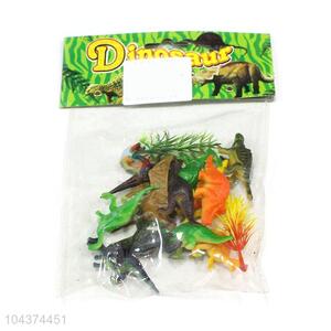 Top Quality 12 Pieces Plastic Solid Dinosaur Model Animal Toy Set