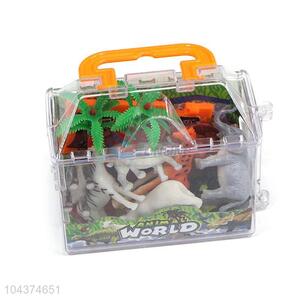 Best Quality Plastic Simulation Solid Wild Animal Model Toy Set