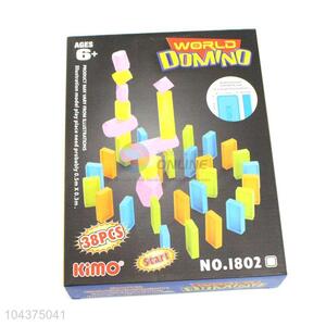 Fashion Design Colorful Domino Game Toy For Children