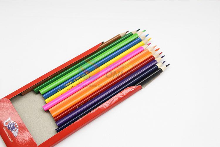 Hot Sale 12pcs Safe Non-toxic Colored Pencil for Kids