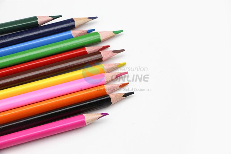 Unique 12pcs Students Stationery Wooden Color Pencil Set