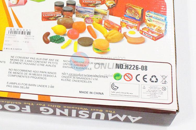 Popular 32pcs fast food shape simulation model toy