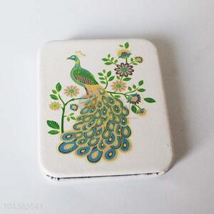 Peacock Pattern Portable Mirror From China