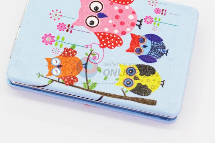 Cute Cartoon Owl Pattern Folding Makeup Mirror for Sale