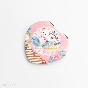 Durable Heart-shaped Folding Makeup Mirror for Sale