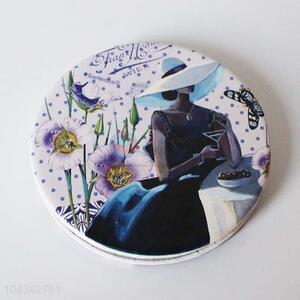 Personalized mini compact makeup mirror