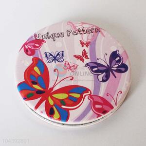 Fashion printed plastic pocket mirror