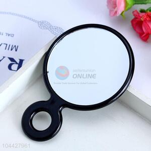 Customized cheap black round plastic mirror