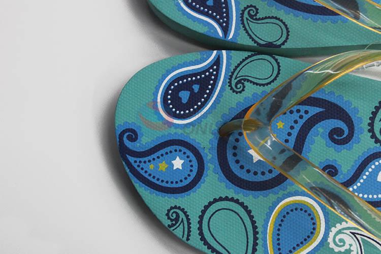 Popular design low price priting flip flops for women