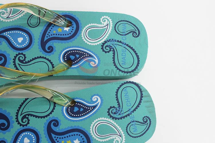 Popular design low price priting flip flops for women