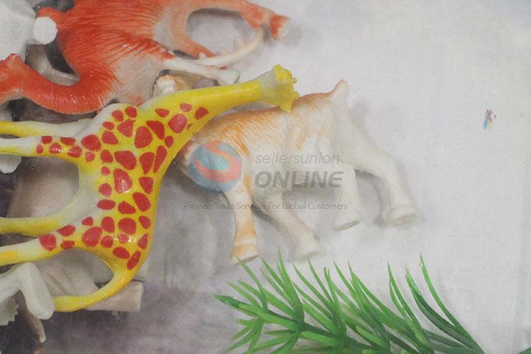 High sales colorful animal model toy set