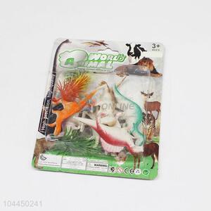 Popular top quality 6pcs dinosaur model toy set