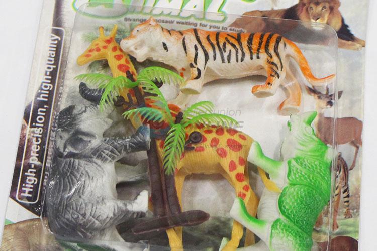 Wholesale low price 4pcs animal model toy set