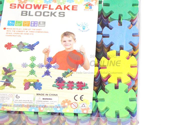 Good Sale Round 192 Pieces Snowflake Blocks Kids DIY Toy