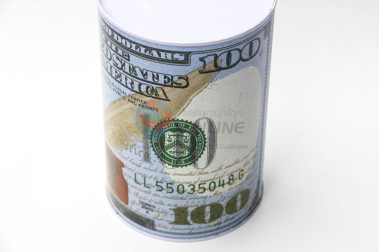 New Arrival Round Can Money Bank Tin Box