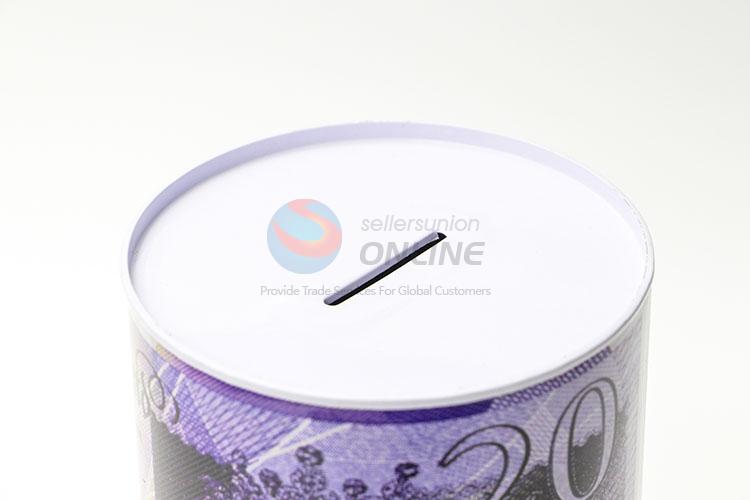 Latest Design Round Coin Can Tin Piggy Bank