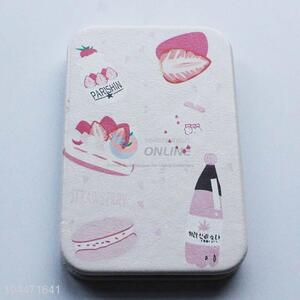 Cartoon design pu leather folding mirror