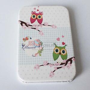 Best quality owl printing double mirror